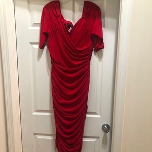 Laura Byrnes Red Monica Dress